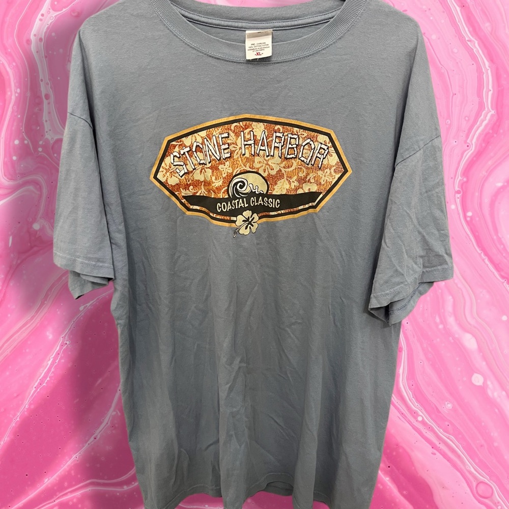 Stone Harbor Coastal‎ Classic Blue Graphic T-Shirt Men’s XL